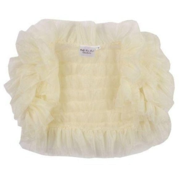 Ooh La La Couture‎ Champagne Ruffle Shrug 14 Years - Picture 1 of 5